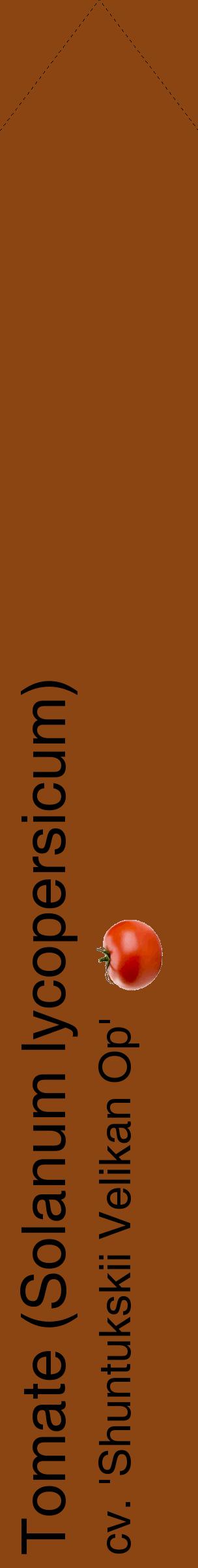 Étiquette de : Solanum lycopersicum cv. 'Shuntukskii Velikan Op' - format c - style noire30_simplehel avec comestibilité simplifiée