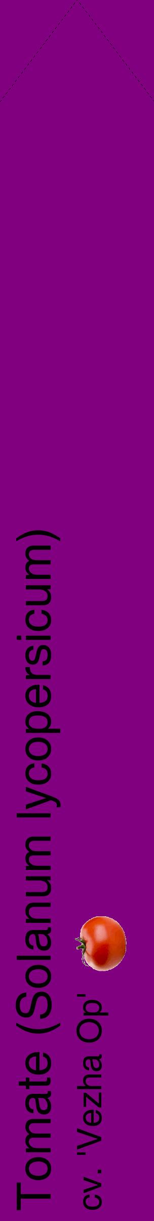 Étiquette de : Solanum lycopersicum cv. 'Vezha Op' - format c - style noire46_simplehel avec comestibilité simplifiée