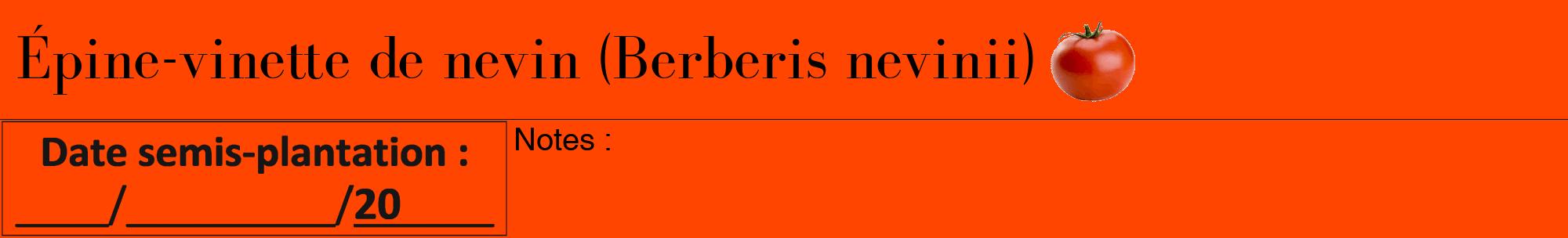 Étiquette de : Berberis nevinii - format a - style noire26bod avec comestibilité simplifiée