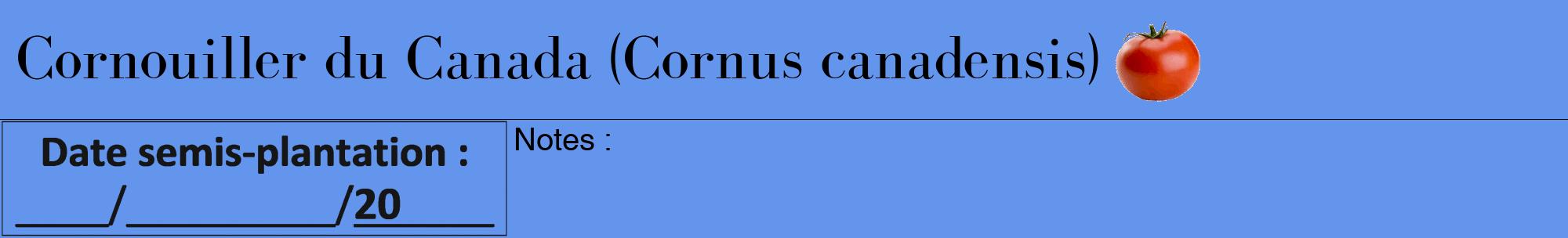 Étiquette de : Cornus canadensis - format a - style noire4bod avec comestibilité simplifiée