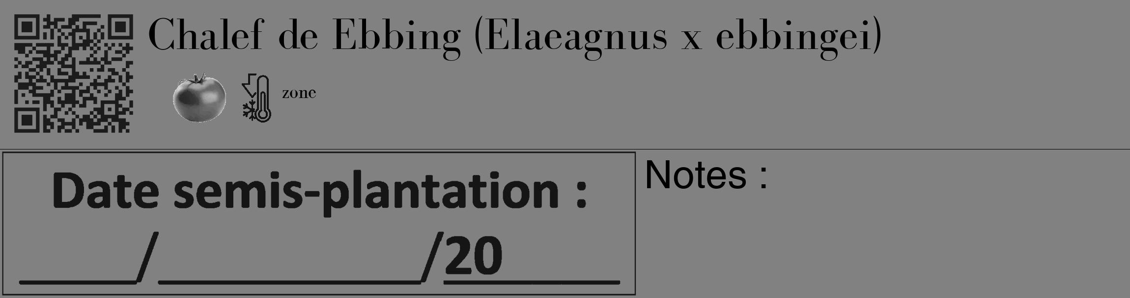 Étiquette de : Elaeagnus x ebbingei - format c - style noire50_basique_basiquebod avec qrcode et comestibilité simplifiée
