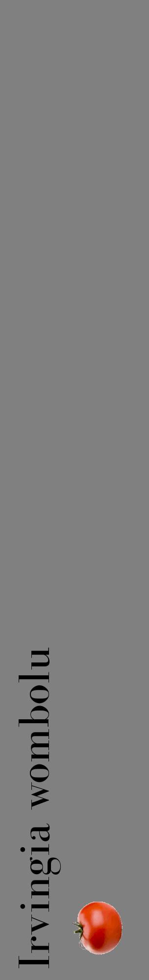Étiquette de : Irvingia wombolu - format c - style noire57_basiquebod avec comestibilité simplifiée