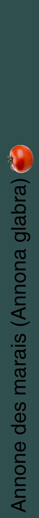 Étiquette de : Annona glabra - format a - style noire58hel avec comestibilité simplifiée