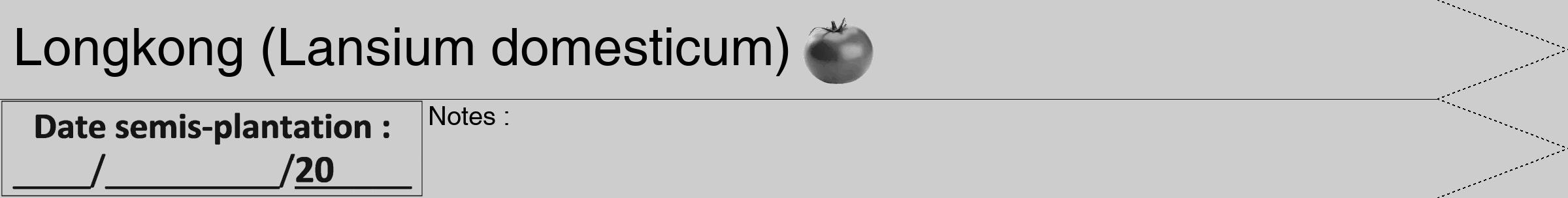 Étiquette de : Lansium domesticum - format b - style noire41hel avec comestibilité simplifiée