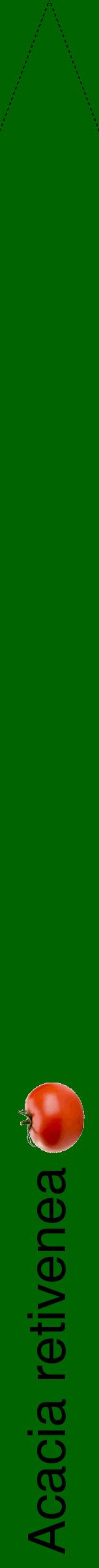 Étiquette de : Acacia retivenea - format b - style noire8hel avec comestibilité simplifiée