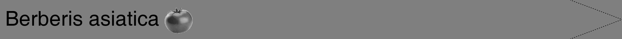 Étiquette de : Berberis asiatica - format b - style noire31hel avec comestibilité simplifiée