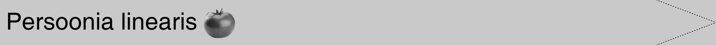 Étiquette de : Persoonia linearis - format b - style noire54hel avec comestibilité simplifiée