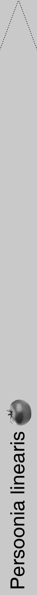 Étiquette de : Persoonia linearis - format b - style noire54hel avec comestibilité simplifiée - position verticale