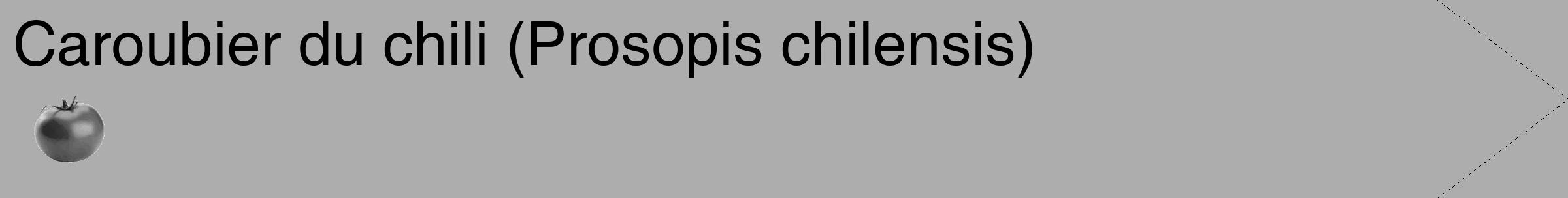 Étiquette de : Prosopis chilensis - format c - style noire22_simple_simplehel avec comestibilité simplifiée