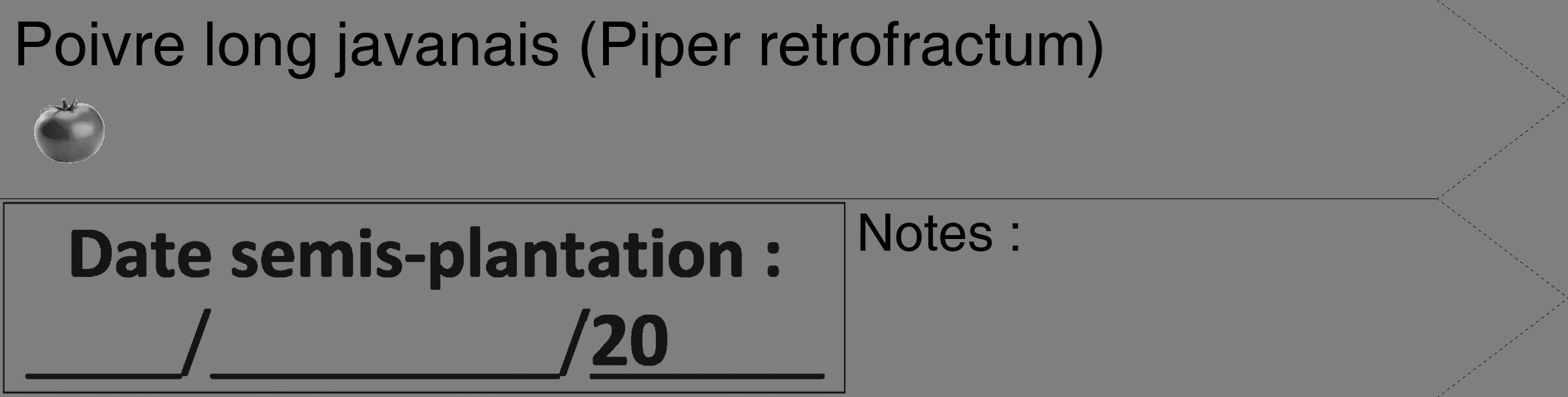 Étiquette de : Piper retrofractum - format c - style noire57_simple_simplehel avec comestibilité simplifiée
