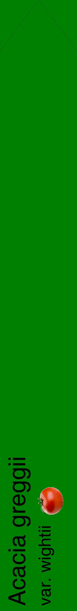 Étiquette de : Acacia greggii var. wightii - format c - style noire9_simplehel avec comestibilité simplifiée