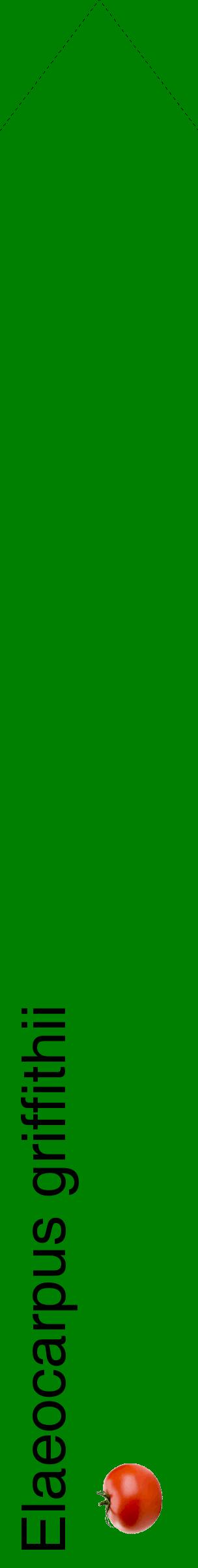 Étiquette de : Elaeocarpus griffithii - format c - style noire9_simplehel avec comestibilité simplifiée