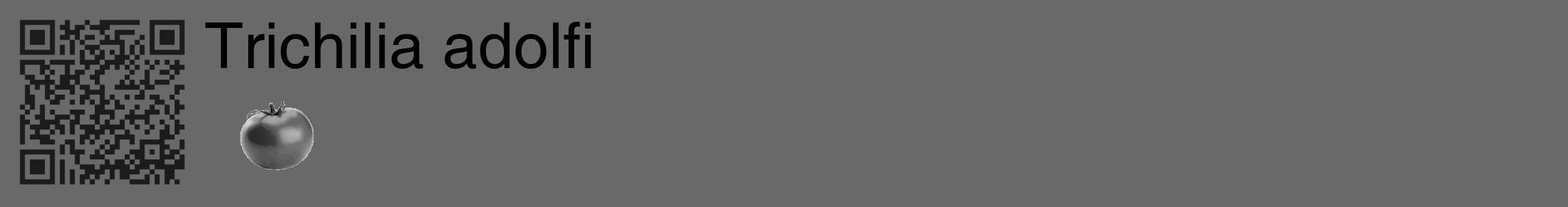 Étiquette de : Trichilia adolfi - format c - style noire11_basique_basiquehel avec qrcode et comestibilité simplifiée