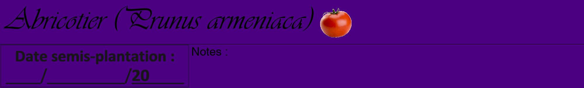 Étiquette de : Prunus armeniaca - format a - style noire47viv avec comestibilité simplifiée