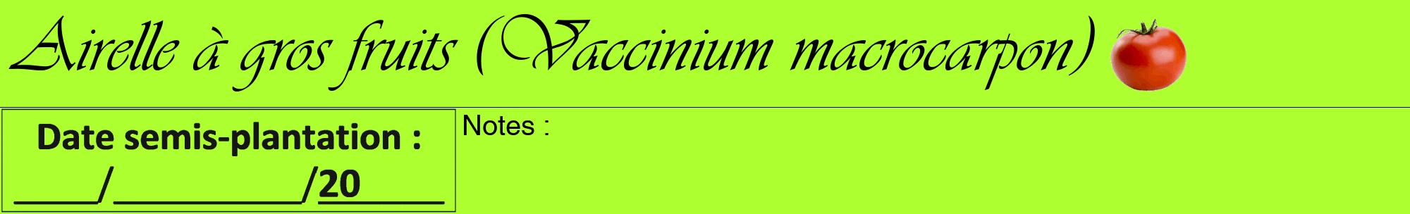 Étiquette de : Vaccinium macrocarpon - format a - style noire17viv avec comestibilité simplifiée