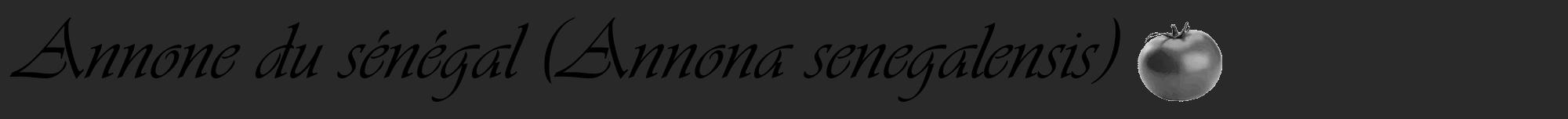 Étiquette de : Annona senegalensis - format a - style noire34viv avec comestibilité simplifiée