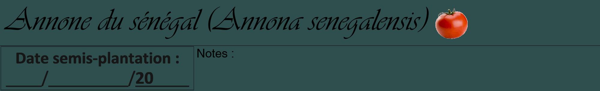 Étiquette de : Annona senegalensis - format a - style noire58viv avec comestibilité simplifiée