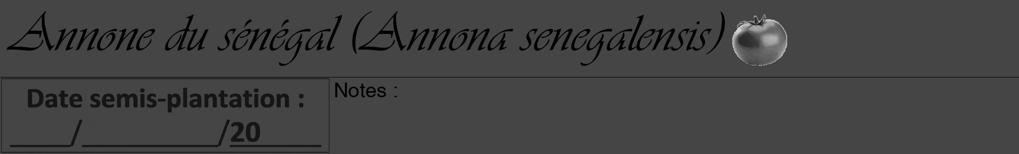 Étiquette de : Annona senegalensis - format a - style noire58viv avec comestibilité simplifiée