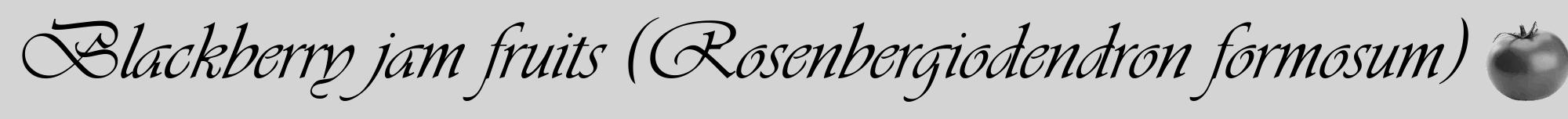 Étiquette de : Rosenbergiodendron formosum - format a - style noire40viv avec comestibilité simplifiée