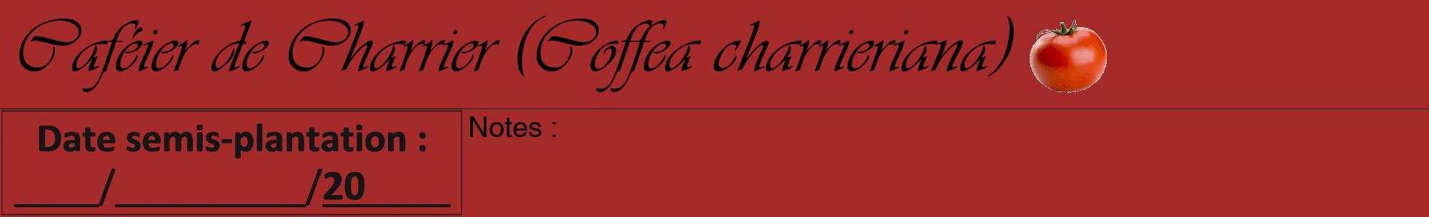 Étiquette de : Coffea charrieriana - format a - style noire33viv avec comestibilité simplifiée