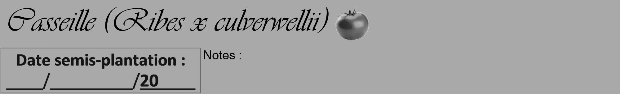 Étiquette de : Ribes x culverwellii - format a - style noire13viv avec comestibilité simplifiée