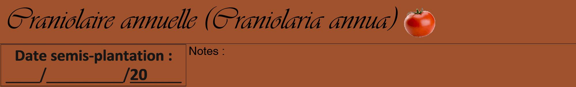 Étiquette de : Craniolaria annua - format a - style noire32viv avec comestibilité simplifiée