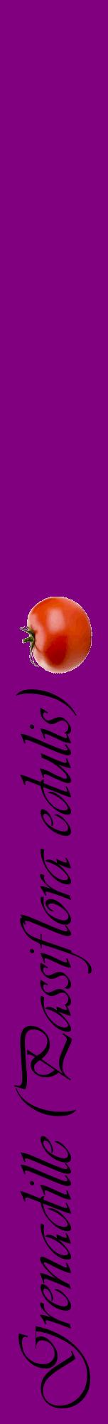 Étiquette de : Passiflora edulis - format a - style noire46viv avec comestibilité simplifiée
