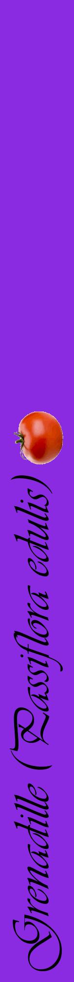 Étiquette de : Passiflora edulis - format a - style noire49viv avec comestibilité simplifiée