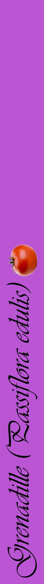 Étiquette de : Passiflora edulis - format a - style noire50viv avec comestibilité simplifiée
