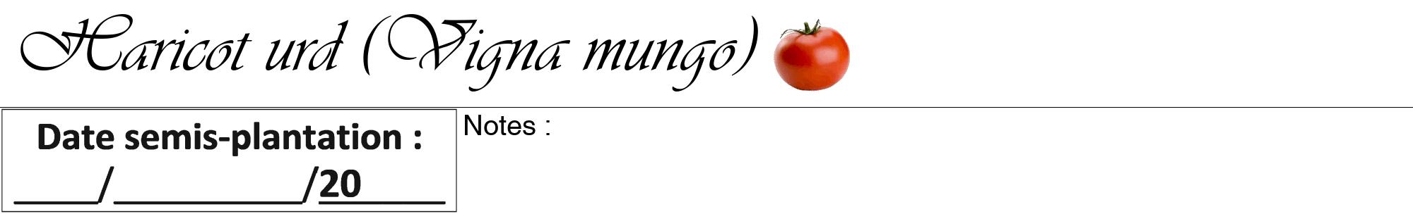 Étiquette de : Vigna mungo - format a - style noire60viv avec comestibilité simplifiée