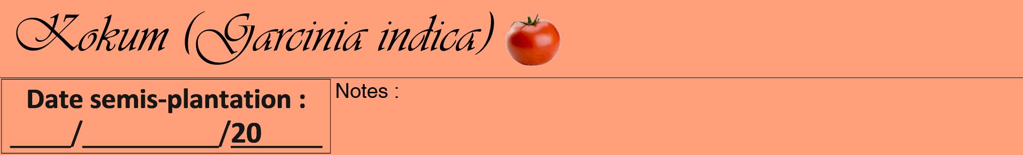 Étiquette de : Garcinia indica - format a - style noire39viv avec comestibilité simplifiée