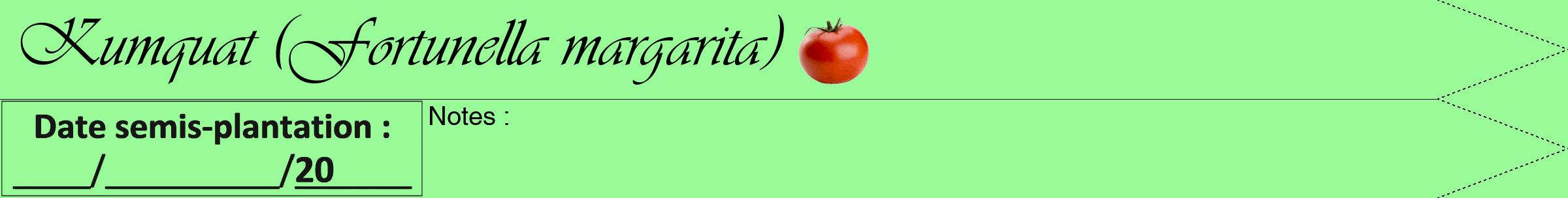 Étiquette de : Fortunella margarita - format a - style noire14simpleviv avec comestibilité simplifiée