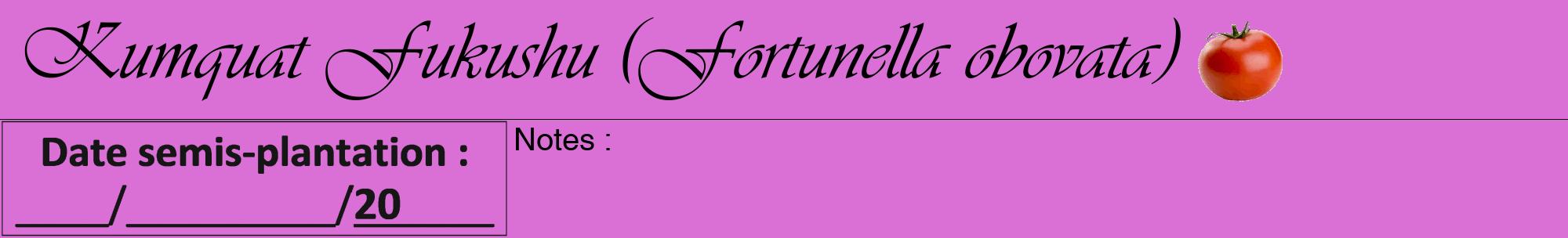 Étiquette de : Fortunella obovata - format a - style noire52viv avec comestibilité simplifiée