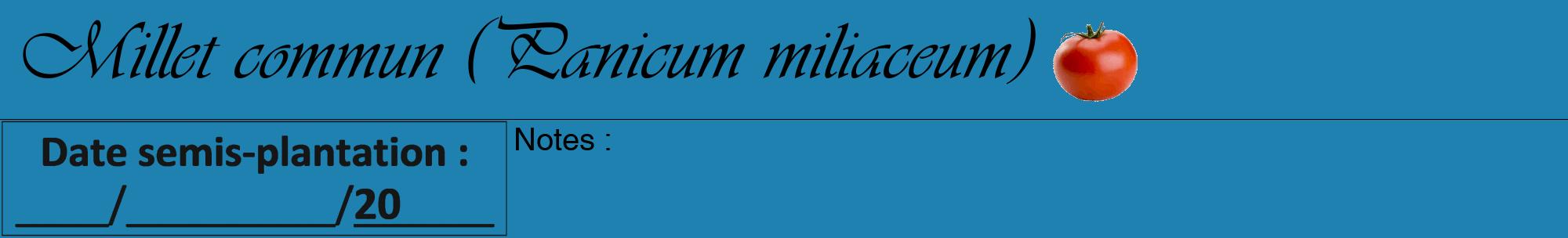 Étiquette de : Panicum miliaceum - format a - style noire6viv avec comestibilité simplifiée
