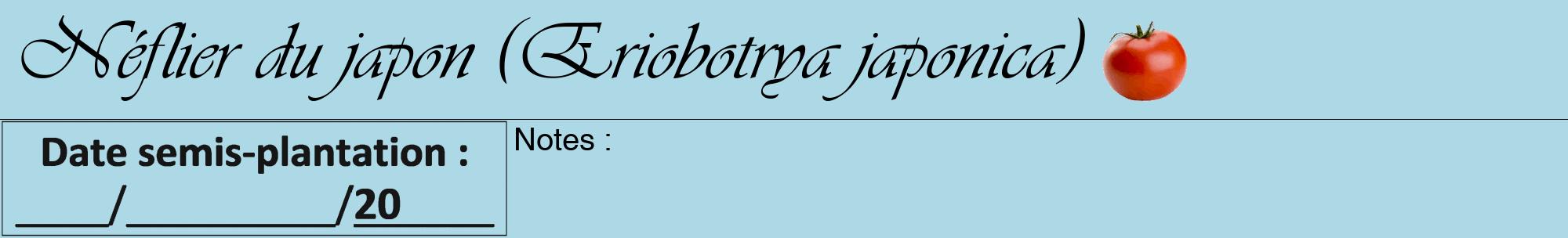 Étiquette de : Eriobotrya japonica - format a - style noire0viv avec comestibilité simplifiée