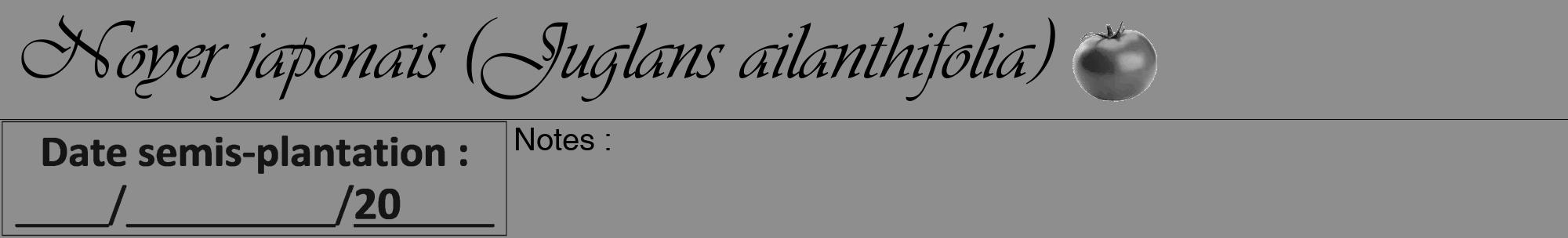 Étiquette de : Juglans ailanthifolia - format a - style noire25viv avec comestibilité simplifiée