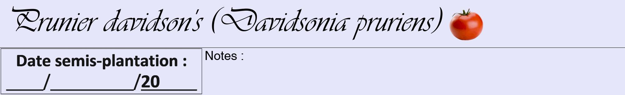 Étiquette de : Davidsonia pruriens - format a - style noire55viv avec comestibilité simplifiée