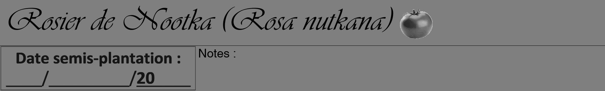Étiquette de : Rosa nutkana - format a - style noire57basiqueviv avec comestibilité simplifiée