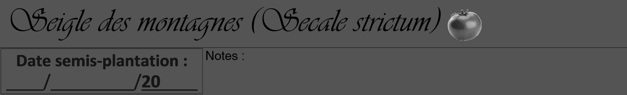 Étiquette de : Secale strictum - format a - style noire36viv avec comestibilité simplifiée