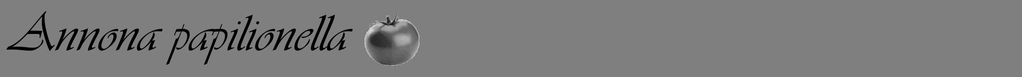 Étiquette de : Annona papilionella - format a - style noire57viv avec comestibilité simplifiée