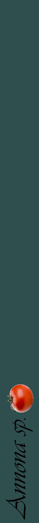 Étiquette de : Annona sp. - format a - style noire58viv avec comestibilité simplifiée