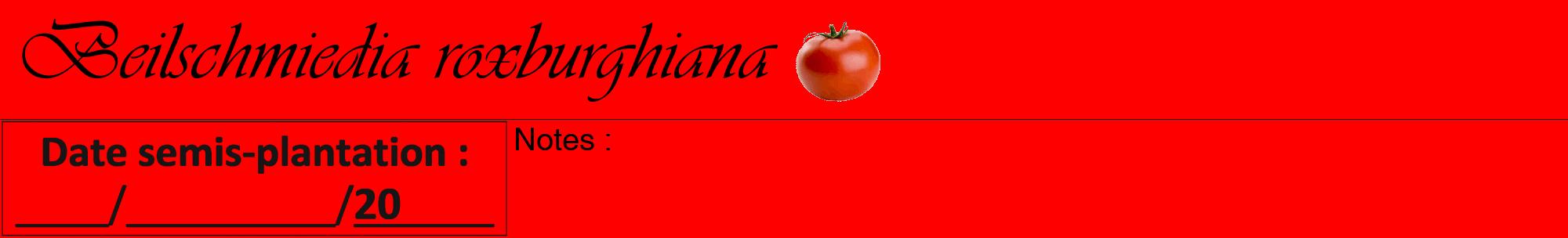 Étiquette de : Beilschmiedia roxburghiana - format a - style noire27viv avec comestibilité simplifiée