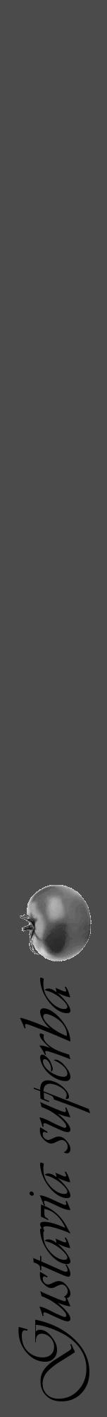 Étiquette de : Gustavia superba - format a - style noire9viv avec comestibilité simplifiée - position verticale