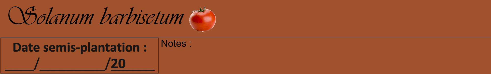 Étiquette de : Solanum barbisetum - format a - style noire32viv avec comestibilité simplifiée