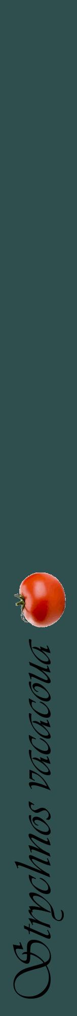 Étiquette de : Strychnos vacacoua - format a - style noire58viv avec comestibilité simplifiée