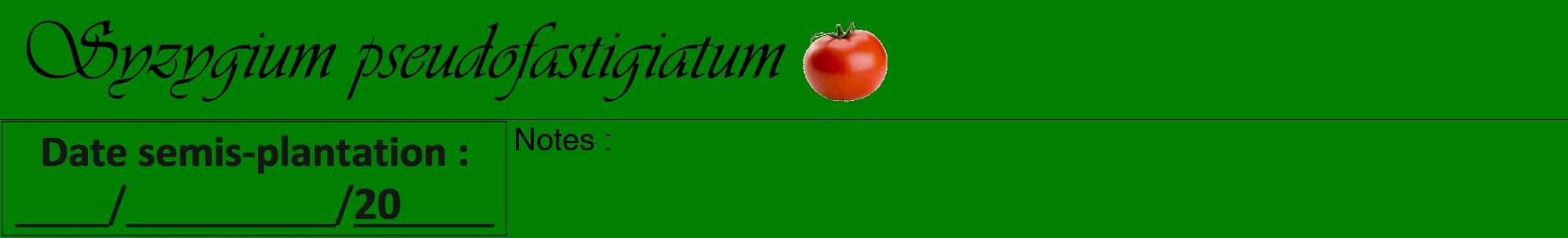 Étiquette de : Syzygium pseudofastigiatum - format a - style noire9viv avec comestibilité simplifiée