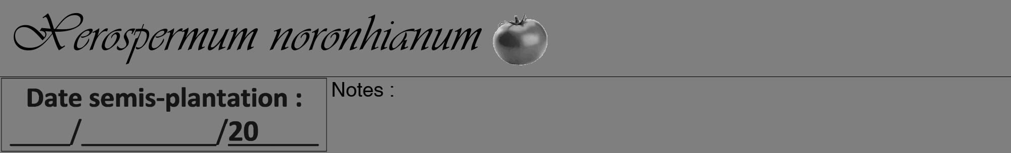 Étiquette de : Xerospermum noronhianum - format a - style noire31viv avec comestibilité simplifiée