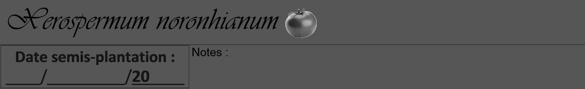 Étiquette de : Xerospermum noronhianum - format a - style noire45viv avec comestibilité simplifiée