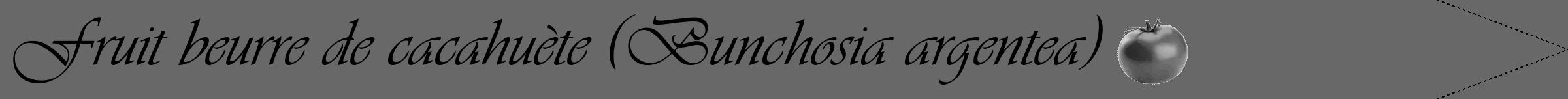 Étiquette de : Bunchosia argentea - format b - style noire43viv avec comestibilité simplifiée