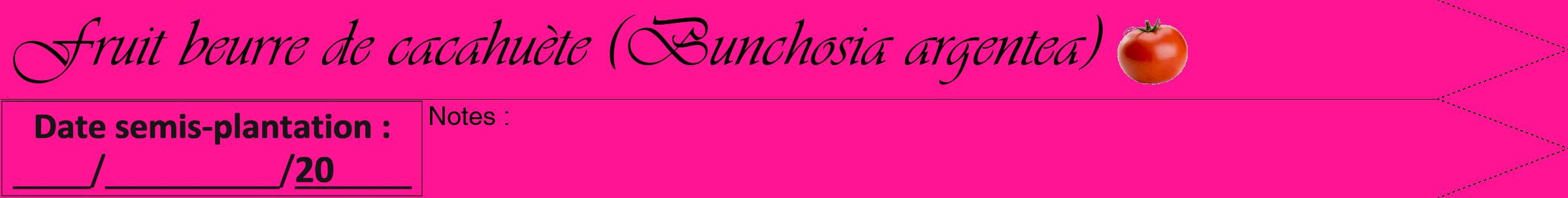 Étiquette de : Bunchosia argentea - format b - style noire43viv avec comestibilité simplifiée